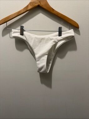 Zaful white bikini bottoms in size small